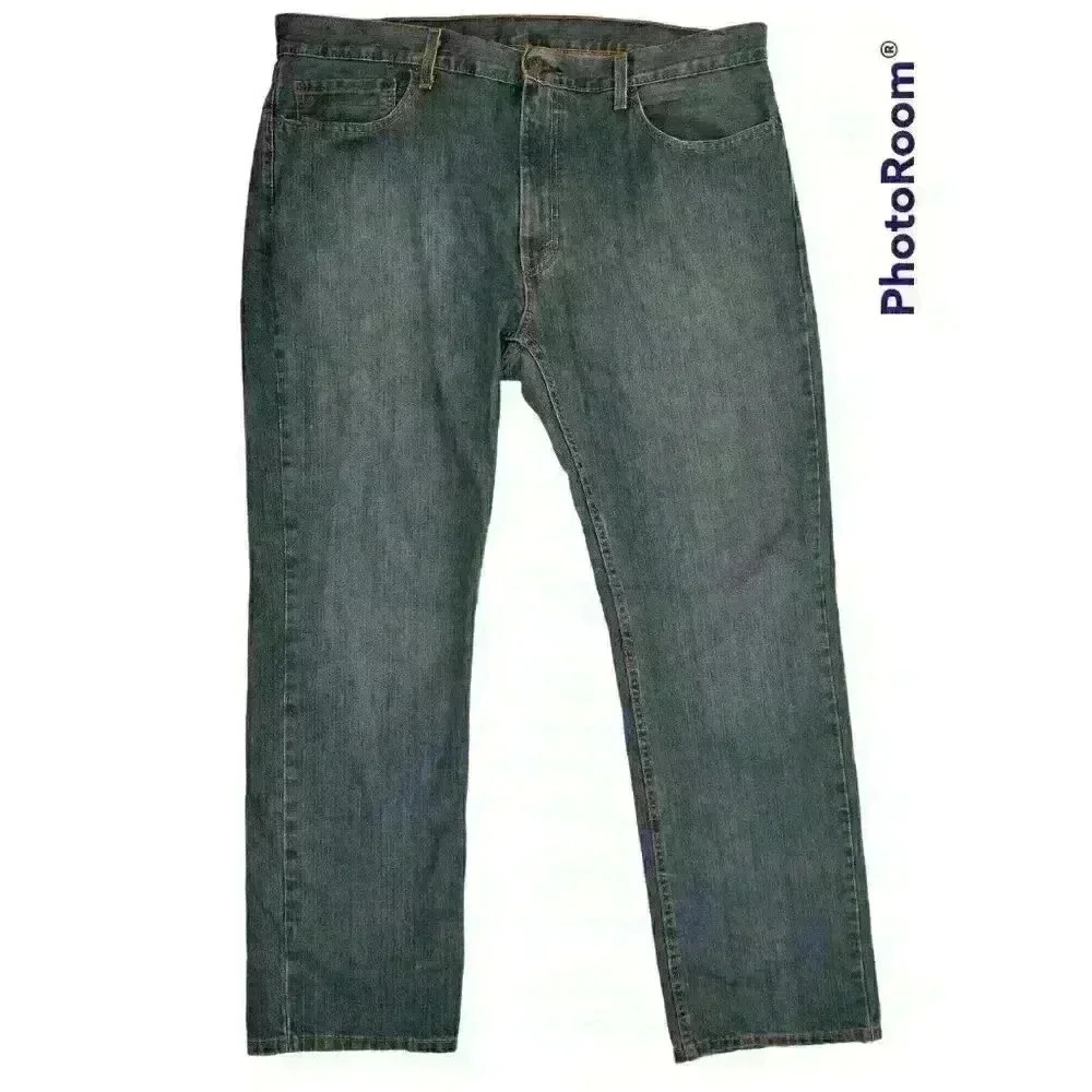 Levi's 559 Jeans Mens 38x32 (42x32) Stretchy Flex Blue Straight Leg Waterless